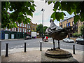 Seagull Statue, Narrow Street, Limehouse, London