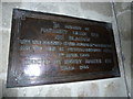 Parish church, Donhead St Mary: memorial (g)