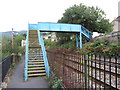 Footbridge across the railway near Risca