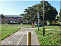 End of footpath and cycle track, West Green, Crawley