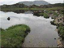 NY1912 : Loaf Tarn with High Crag in the background by Peter S