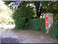 TM3395 : Church Lane & The Church Victorian Postbox by Geographer