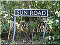 Sun Road sign