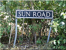 TM3491 : Sun Road sign by Geographer