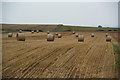 SE3779 : Bales awaiting collection by Bill Boaden