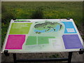 NZ2377 : Information sign about Northumberlandia by Willie Duffin