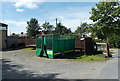 Doubly green recycling skip, Builth Road