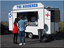 NT6906 : The England-Scotland border at Carter Bar by Neil Theasby