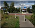 SU8460 : Marshall Road roundabout by Alan Hunt