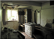 SH6037 : Old farmhouse kitchen on Ynys Gifftan by Dave Croker
