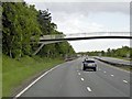 TQ5069 : Footbridge over The A20 near Swanley by David Dixon