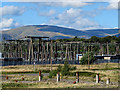 View towards electricity substation at Kincardine