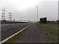 Footpath on the south side of the A4810, Llanwern