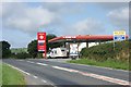 Petrol station on the A487 near Pelcomb Cross