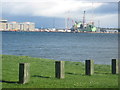 A view towards the Nigg fabrication yards