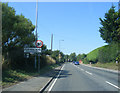 TG2701 : Entering Poringland on the B1332 Bungay Road by Geographer
