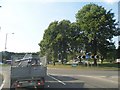 Roundabout at the junction of Leverstock Green Road and the A414