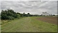 Grain silos beside the River Trent