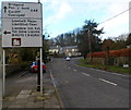 A4222 approaches a major junction in the NW of Cowbridge