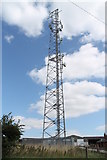 TF3366 : Communications mast at Asgarby by J.Hannan-Briggs