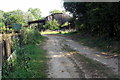 SP9745 : Bridleway and barn at Bourne End Farm by Philip Jeffrey