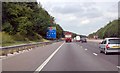SU3275 : M4 westbound, half mile to Membury Services by Julian P Guffogg