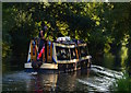 SU6067 : Narrow boat on the Kennet and Avon Canal, Padworth, Berkshire by Edmund Shaw