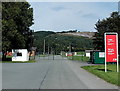 SO0351 : A470 entrance to the Royal Welsh Showground, Llanelwedd by Jaggery