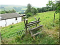 Stile on Hebden Royd FP25 above Wicken Hill