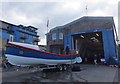 NU2132 : Historic lifeboat "William Riley" at Seahouses Lifeboat Station by Barbara Carr