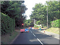 B3058 temporary traffic-lights southwest of Lymore Farm