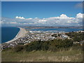 Portland: sunny view over Fortuneswell