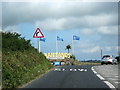 Cornwall B3285 Entrance to Perran Sands Site