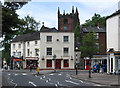SJ8446 : Newcastle-under-Lyme - High Street at end of Merrial Street by Dave Bevis