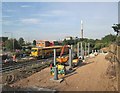 Work on the new footbridge at Meadow Lane