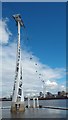 TQ3979 : Cable car across the Thames, North Greenwich by Malc McDonald