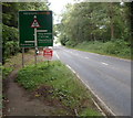 A465 through Newton Coppice near Belmont