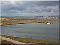 SZ3189 : Hurst Castle: view over the harbour by Chris Downer