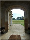 ST3505 : Forde Abbey: looking out of the main entrance by Basher Eyre
