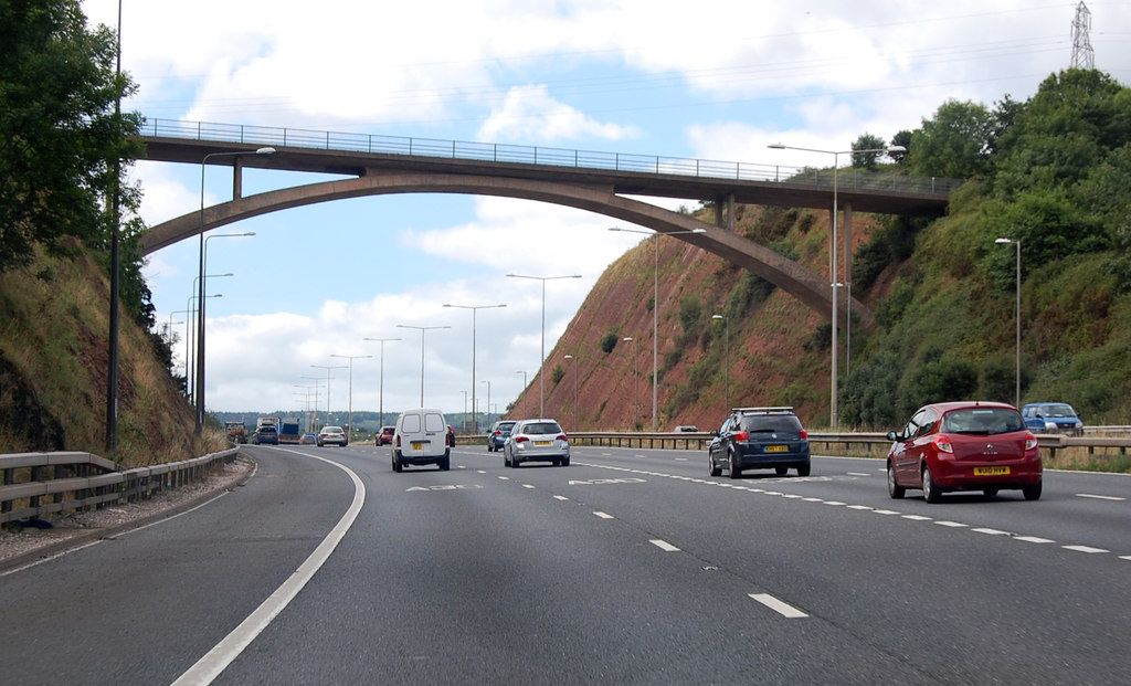 M5 bridge near the end of the motorway © Julian P Guffogg :: Geograph ...