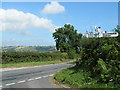 Crossroads and signpost on the B3165 at Horn Ash