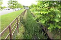 Drainage ditch behind the Pirelli Stadium