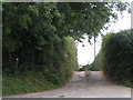 Lane leading to Swillettes farm from the B3164