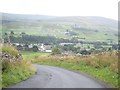 Bend in minor road, at the top of Scutterhill Bank