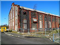 Western side of a building in the former Penallta Colliery, Hengoed 