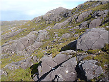NM4968 : Gabbro on Meall Meadhoin by Anne Burgess