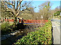 River footbridge to a primary school, Beddgelert