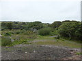 Derelict buildings at the Clay dry