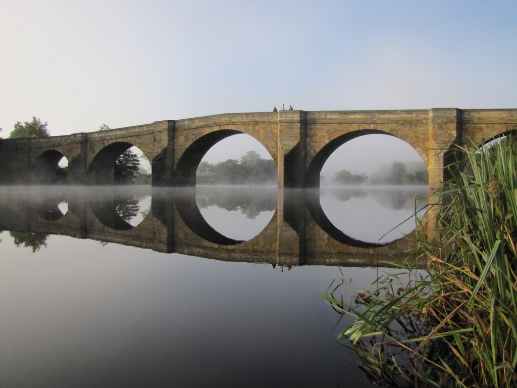 Chollerford Bridge on the river North... © Andrew Tryon :: Geograph ...