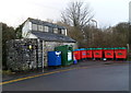 SS9974 : Recycling area near Cowbridge Livestock Market by Jaggery